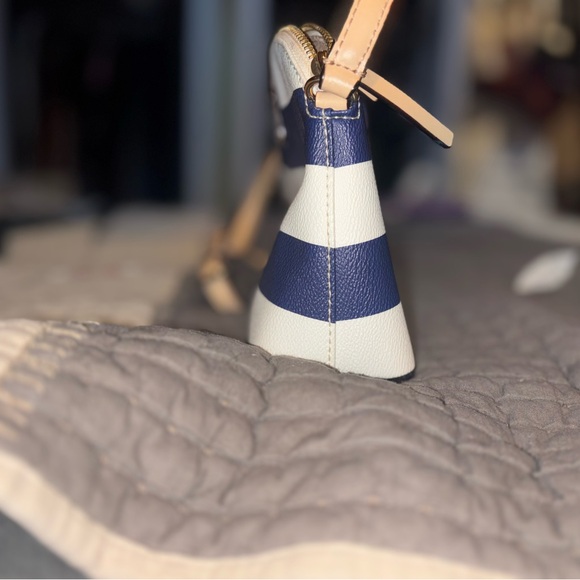 Kate Spade Navy and White Striped Crossbody Bag - Picture 10 of 15